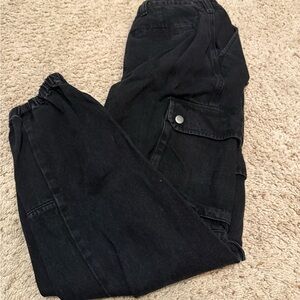Forever 21 Charcoal Utility Trousers
